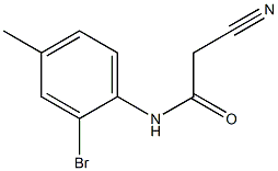 N-(2-bromo-4-methylphenyl)-2-cyanoacetamide Struktur