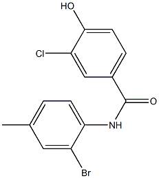 N-(2-bromo-4-methylphenyl)-3-chloro-4-hydroxybenzamide Struktur