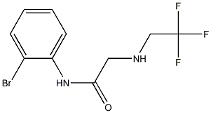 N-(2-bromophenyl)-2-[(2,2,2-trifluoroethyl)amino]acetamide Struktur