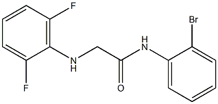 N-(2-bromophenyl)-2-[(2,6-difluorophenyl)amino]acetamide Struktur