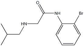 N-(2-bromophenyl)-2-[(2-methylpropyl)amino]acetamide Struktur