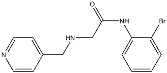 N-(2-bromophenyl)-2-[(pyridin-4-ylmethyl)amino]acetamide Struktur