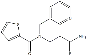 N-(2-carbamothioylethyl)-N-(pyridin-3-ylmethyl)thiophene-2-carboxamide Struktur