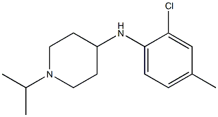 N-(2-chloro-4-methylphenyl)-1-(propan-2-yl)piperidin-4-amine Struktur