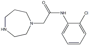 N-(2-chlorophenyl)-2-(1,4-diazepan-1-yl)acetamide Struktur