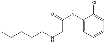 N-(2-chlorophenyl)-2-(pentylamino)acetamide Struktur