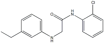 N-(2-chlorophenyl)-2-[(3-ethylphenyl)amino]acetamide Struktur