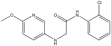 N-(2-chlorophenyl)-2-[(6-methoxypyridin-3-yl)amino]acetamide Struktur