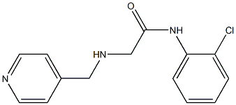 N-(2-chlorophenyl)-2-[(pyridin-4-ylmethyl)amino]acetamide Struktur