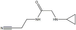 N-(2-cyanoethyl)-2-(cyclopropylamino)acetamide Struktur