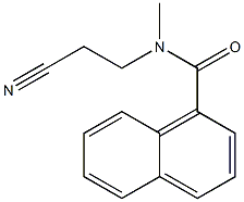 N-(2-cyanoethyl)-N-methylnaphthalene-1-carboxamide Struktur