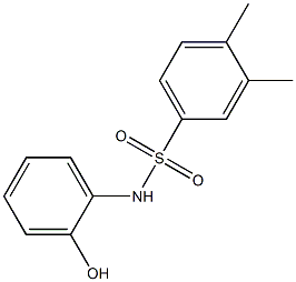 N-(2-hydroxyphenyl)-3,4-dimethylbenzene-1-sulfonamide Struktur