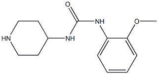 N-(2-methoxyphenyl)-N'-piperidin-4-ylurea Struktur