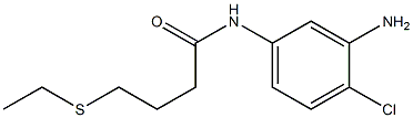 N-(3-amino-4-chlorophenyl)-4-(ethylsulfanyl)butanamide Struktur