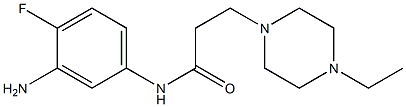 N-(3-amino-4-fluorophenyl)-3-(4-ethylpiperazin-1-yl)propanamide Struktur