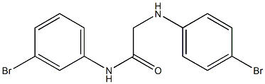 N-(3-bromophenyl)-2-[(4-bromophenyl)amino]acetamide Struktur