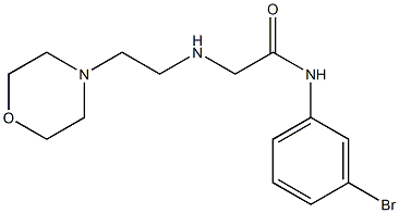 N-(3-bromophenyl)-2-{[2-(morpholin-4-yl)ethyl]amino}acetamide Struktur