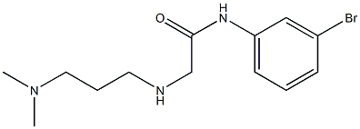 N-(3-bromophenyl)-2-{[3-(dimethylamino)propyl]amino}acetamide Struktur