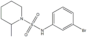 N-(3-bromophenyl)-2-methylpiperidine-1-sulfonamide Struktur