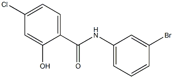 N-(3-bromophenyl)-4-chloro-2-hydroxybenzamide Struktur