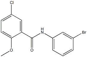 N-(3-bromophenyl)-5-chloro-2-methoxybenzamide Struktur