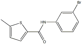 N-(3-bromophenyl)-5-methylthiophene-2-carboxamide Struktur