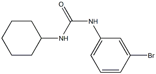 N-(3-bromophenyl)-N'-cyclohexylurea Struktur