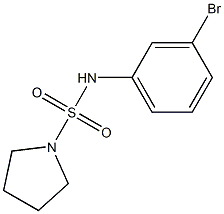 N-(3-bromophenyl)pyrrolidine-1-sulfonamide Struktur