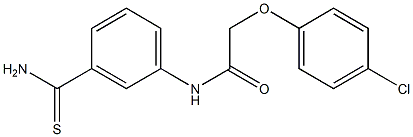 N-(3-carbamothioylphenyl)-2-(4-chlorophenoxy)acetamide Struktur