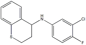 N-(3-chloro-4-fluorophenyl)-3,4-dihydro-2H-1-benzothiopyran-4-amine Struktur