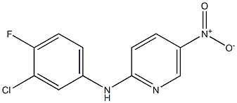 N-(3-chloro-4-fluorophenyl)-5-nitropyridin-2-amine Struktur