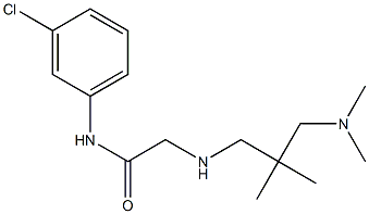 N-(3-chlorophenyl)-2-({2-[(dimethylamino)methyl]-2-methylpropyl}amino)acetamide Struktur