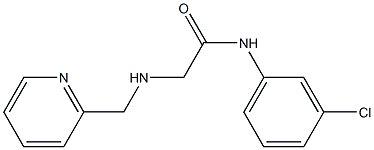 N-(3-chlorophenyl)-2-[(pyridin-2-ylmethyl)amino]acetamide Struktur