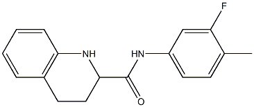 N-(3-fluoro-4-methylphenyl)-1,2,3,4-tetrahydroquinoline-2-carboxamide Struktur