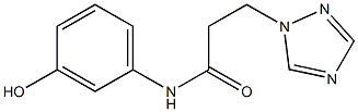 N-(3-hydroxyphenyl)-3-(1H-1,2,4-triazol-1-yl)propanamide Struktur