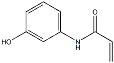 N-(3-hydroxyphenyl)prop-2-enamide Struktur