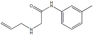 N-(3-methylphenyl)-2-(prop-2-en-1-ylamino)acetamide Struktur