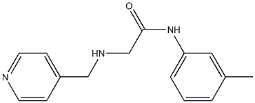 N-(3-methylphenyl)-2-[(pyridin-4-ylmethyl)amino]acetamide Struktur