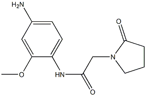 N-(4-amino-2-methoxyphenyl)-2-(2-oxopyrrolidin-1-yl)acetamide Struktur