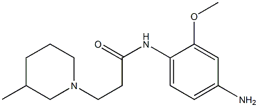 N-(4-amino-2-methoxyphenyl)-3-(3-methylpiperidin-1-yl)propanamide Struktur