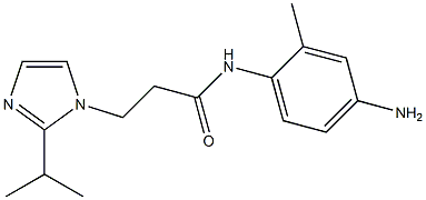 N-(4-amino-2-methylphenyl)-3-[2-(propan-2-yl)-1H-imidazol-1-yl]propanamide Struktur