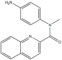 N-(4-aminophenyl)-N-methylquinoline-2-carboxamide Struktur