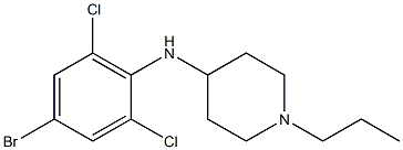 N-(4-bromo-2,6-dichlorophenyl)-1-propylpiperidin-4-amine Struktur