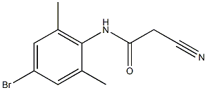 N-(4-bromo-2,6-dimethylphenyl)-2-cyanoacetamide Struktur