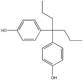 4,4-BIS(4-HYDROXYPHENYL)HEPTANE Struktur