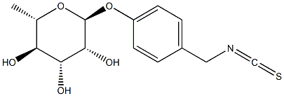 4-(ALPHA-L-RHAMNOSYLOXY)-BENZYLISOTHIOCYANATE Struktur