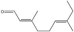 2,6-NONADIEN-1-AL,3,7-DIMETHYL- Struktur