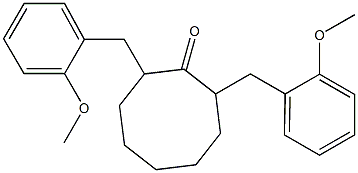 2,8-BIS(2-METHOXYBENZYL)CYCLOOCTANONE Struktur