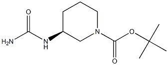 S-3-(Carbamylamino)-N-Boc-piperidine
 Struktur