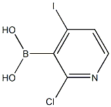 2-CHLORO-4-IODOPYRIDIN-3-YLBORONIC ACID Struktur